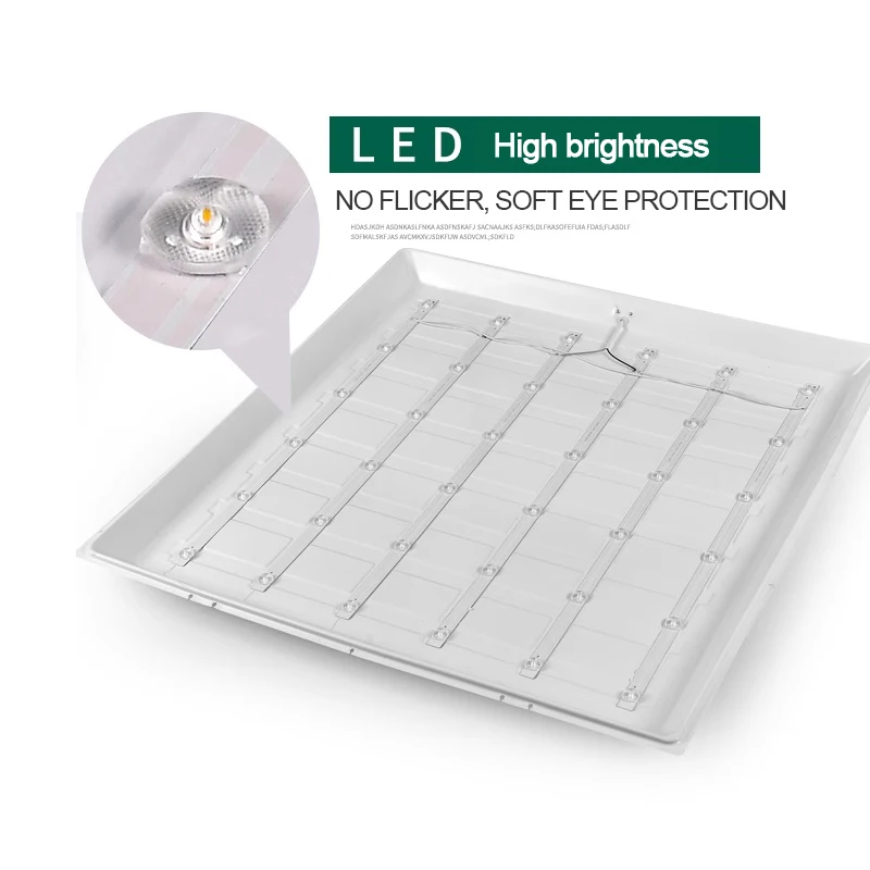 60cm Panel Led Ceiling Lights 70W Ultra-thin Led Panel Lamp for Home Decor Bedroom Indoor Lighting Square Ceiling Lamp Office
