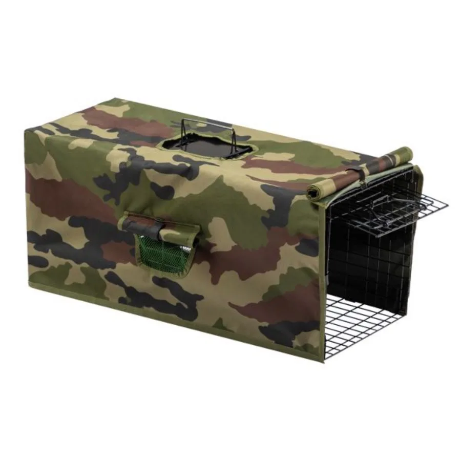 

32-дюймовая клетка-ловушка для живых животных с крышкой, гуманная уличная клетка для спасения животных: для броненосцев, кошек, сурков, кротов, опоссумов, енотов