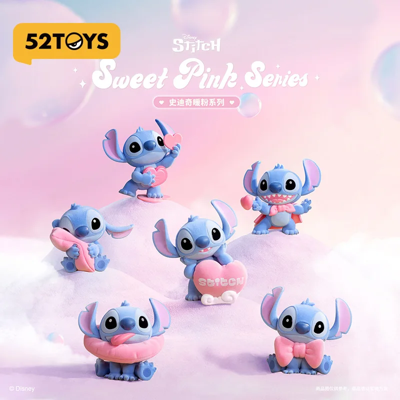 

Genuine Product 52toys MINISO Disney Stitch Warm Pink Figure Stitch Handmade Ornament Trendy Toy Gift Ornament