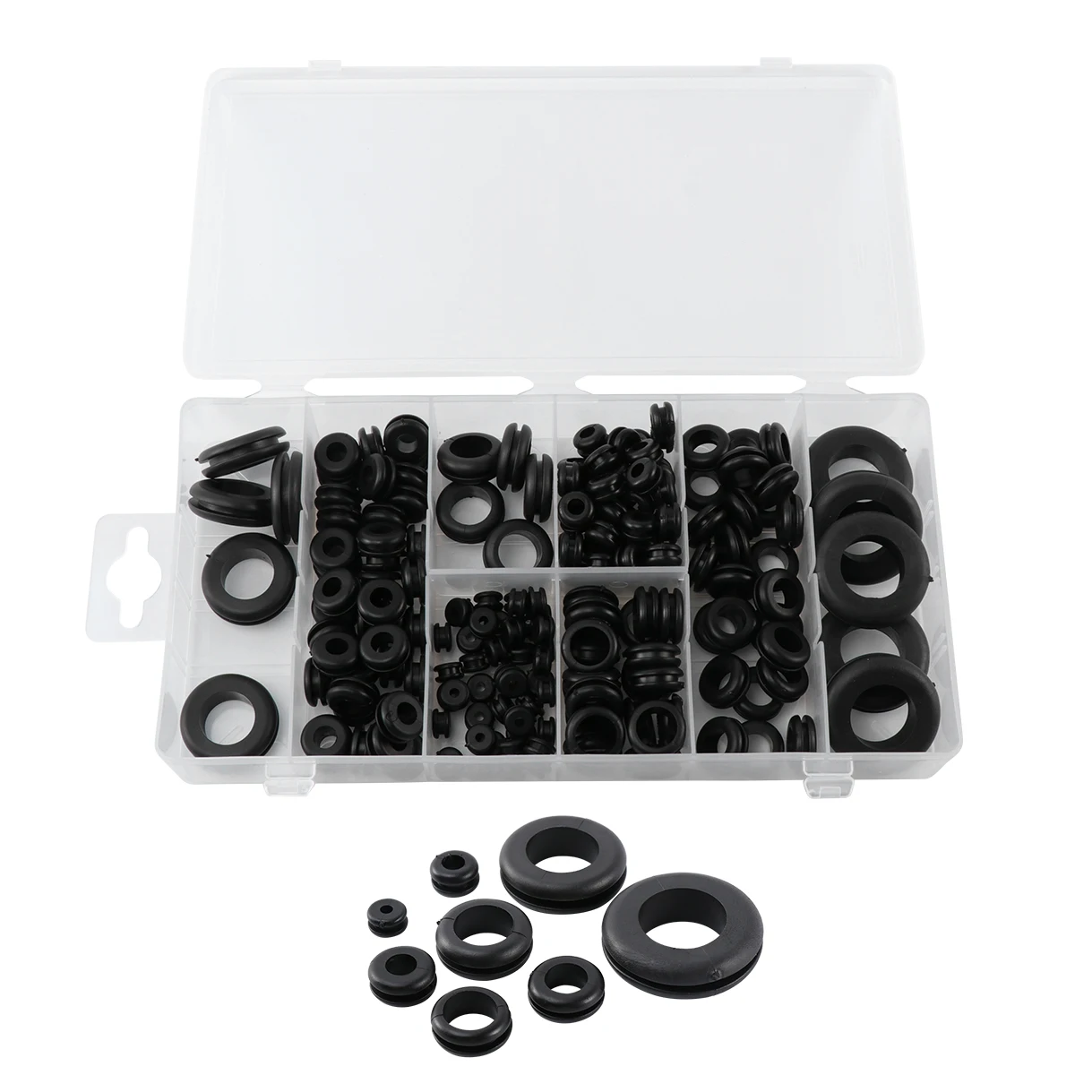 

180 Pcs Cable Gasket Rubber Grommet Retaining Ring Blanking Hole Washer Seal Lightweight High Grade Material Power Cord