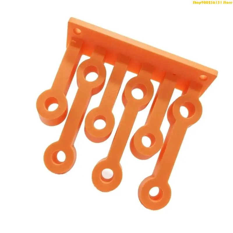 G92C Home Maintenance Screwdriver Rack 6 Opening Wall Mount Storage for Pegboard Boards, Garage Repair Areas and DIY Use