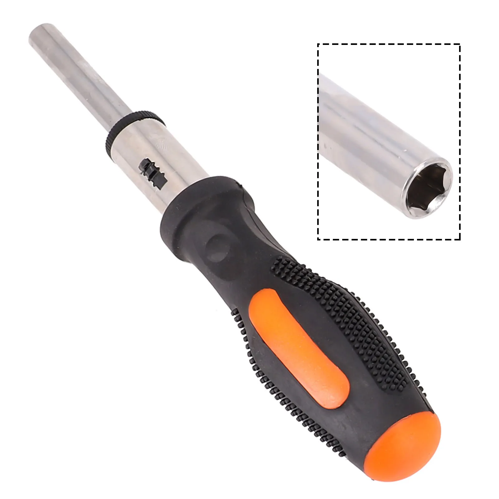 Ratchet Screwdriver Handle Multifunction Screwdriver Bit Series Bit Sleeve Straight Shank Style 6.3mm Hand Tool Ratchet