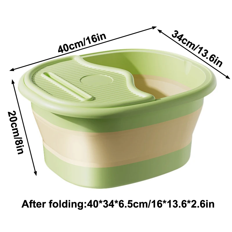 1Pcs Foldable Home Foot Bath Bucket Massage Foot Wash Leisure Health Bucket Foot Bath Basin Portable Foot Soak Foot Tub - view 6