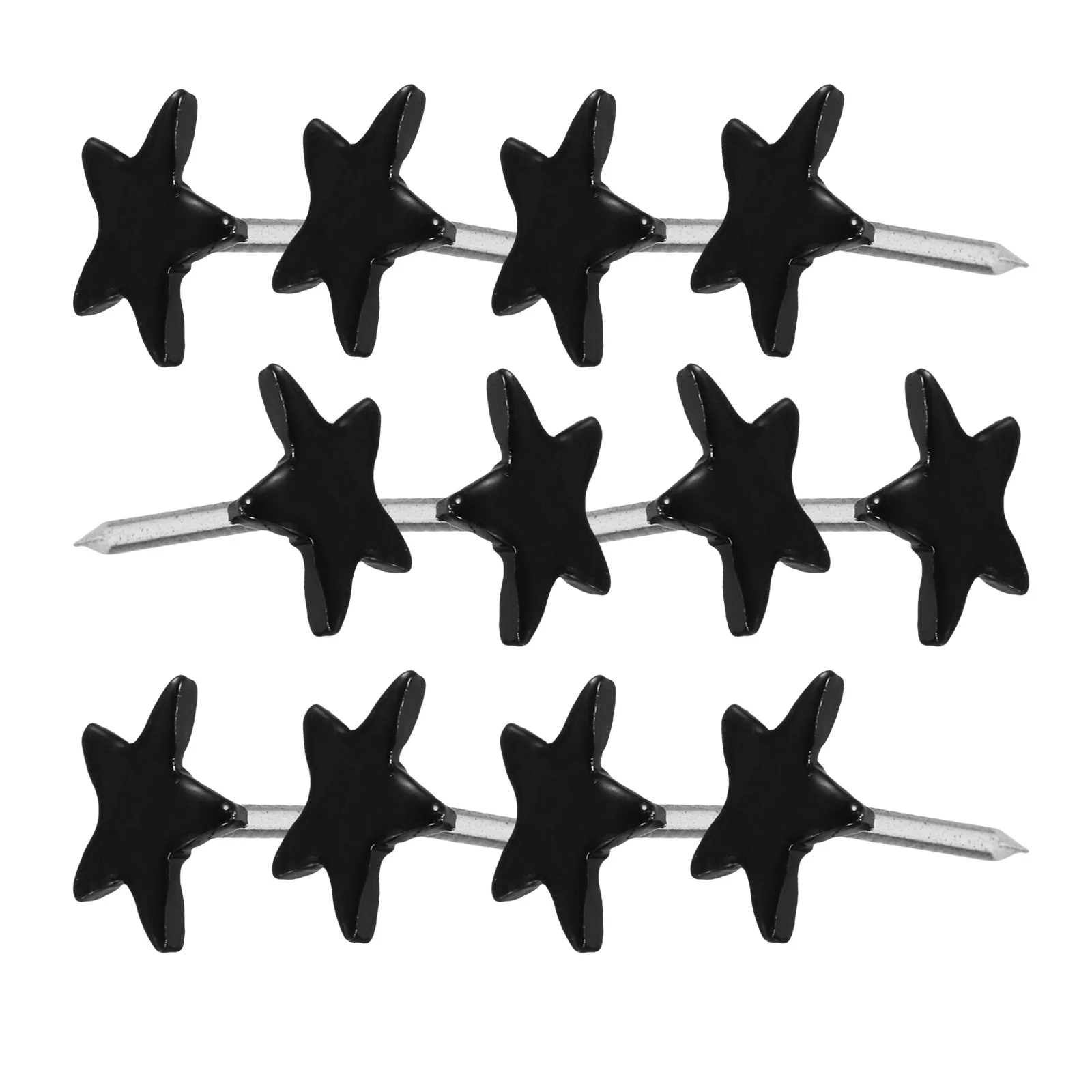 100 قطعة شكل نجمة الإبهام المسامير المعدنية شقة رئيس الزخرفية دفع دبابيس ل لوحة الفلين نشرة صور جدار خريطة مكتب المدرسة استخدام #3
