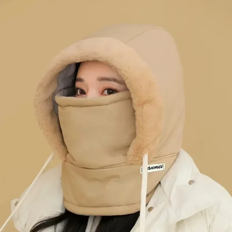 Thermo-Sturmhaube für kaltes Wetter, Winter, winddicht, Kapuze, Mütze, Plüsch, Halswärmer, Ski-Gesichtsmaske für Outdoor-Aktivitäten – Detail 16