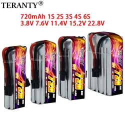 5Pcs/Set TERANTY 1S/2S/3S/4S/6S 720mAh Max 160C HV Lipo Battery for RC FPV Tinywhoop Frame Kit Tinywhoop Spare Parts