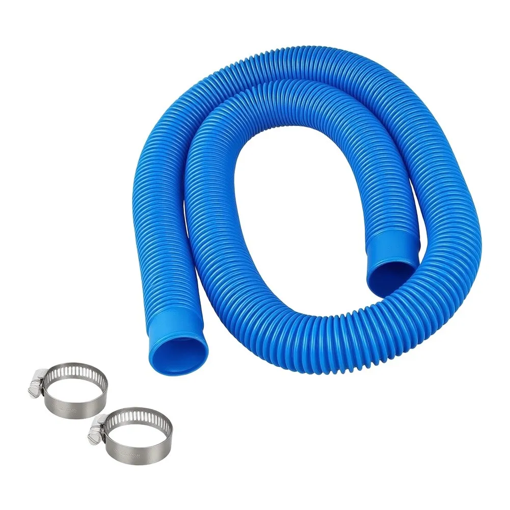 38mm ID 1m PE Pool Hose with 2 Clamps for Pool Filter Replacement Works with 28375EH 28395EH 28345WA 28365EH 28335EH 28337EH