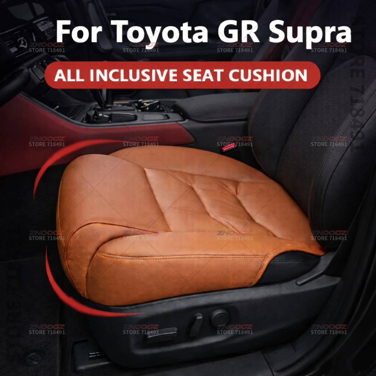

For Toyota GR Supra Car Seat Leg Support Extension Seat Cover Memory Foam Extender Cushion Interior Accessories