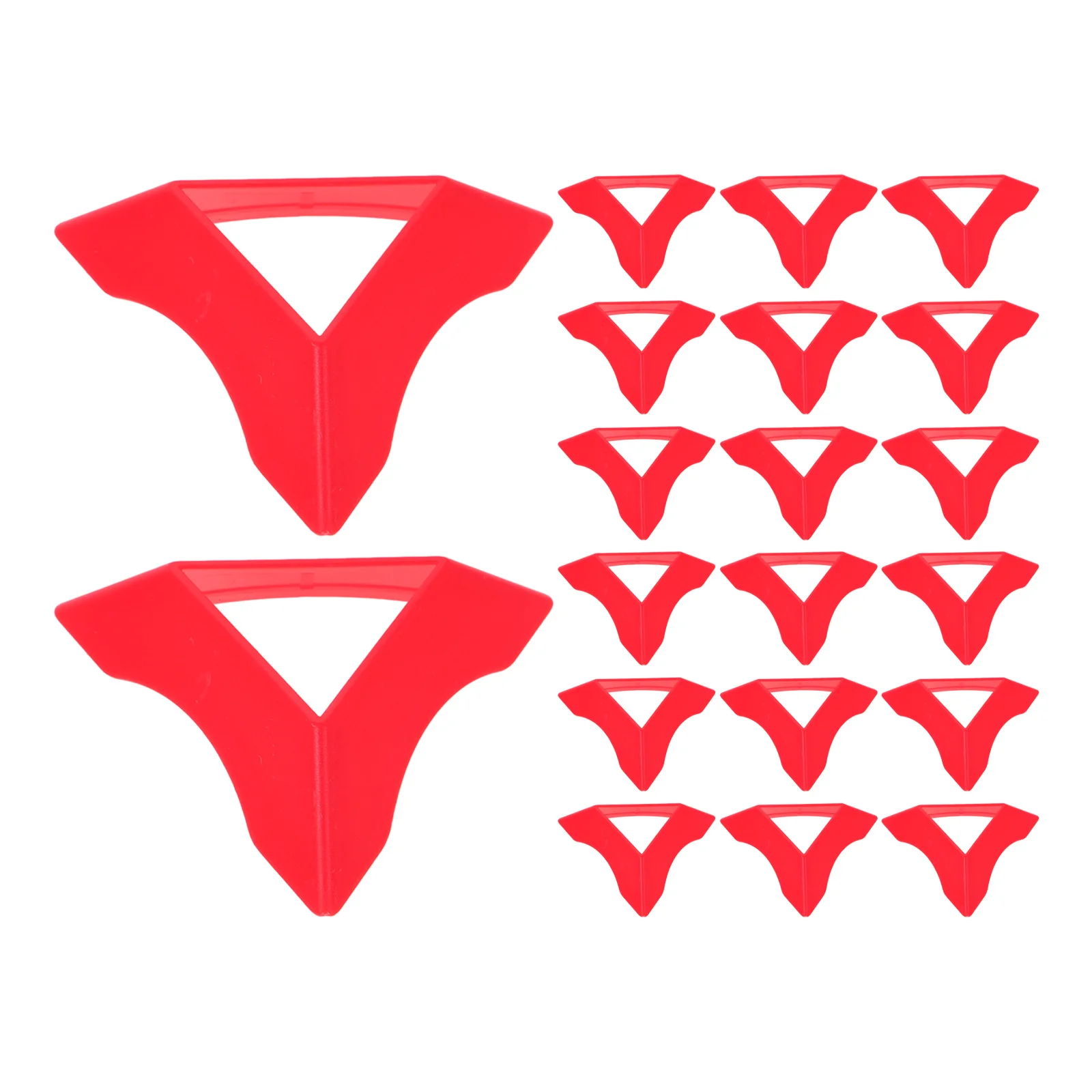 20 Stück dreieckiger Kunststoff-Würfelständer für Puzzle-Display, verstellbare Winkel, tragbar, vielseitig einsetzbar, mehrere Kombinationen