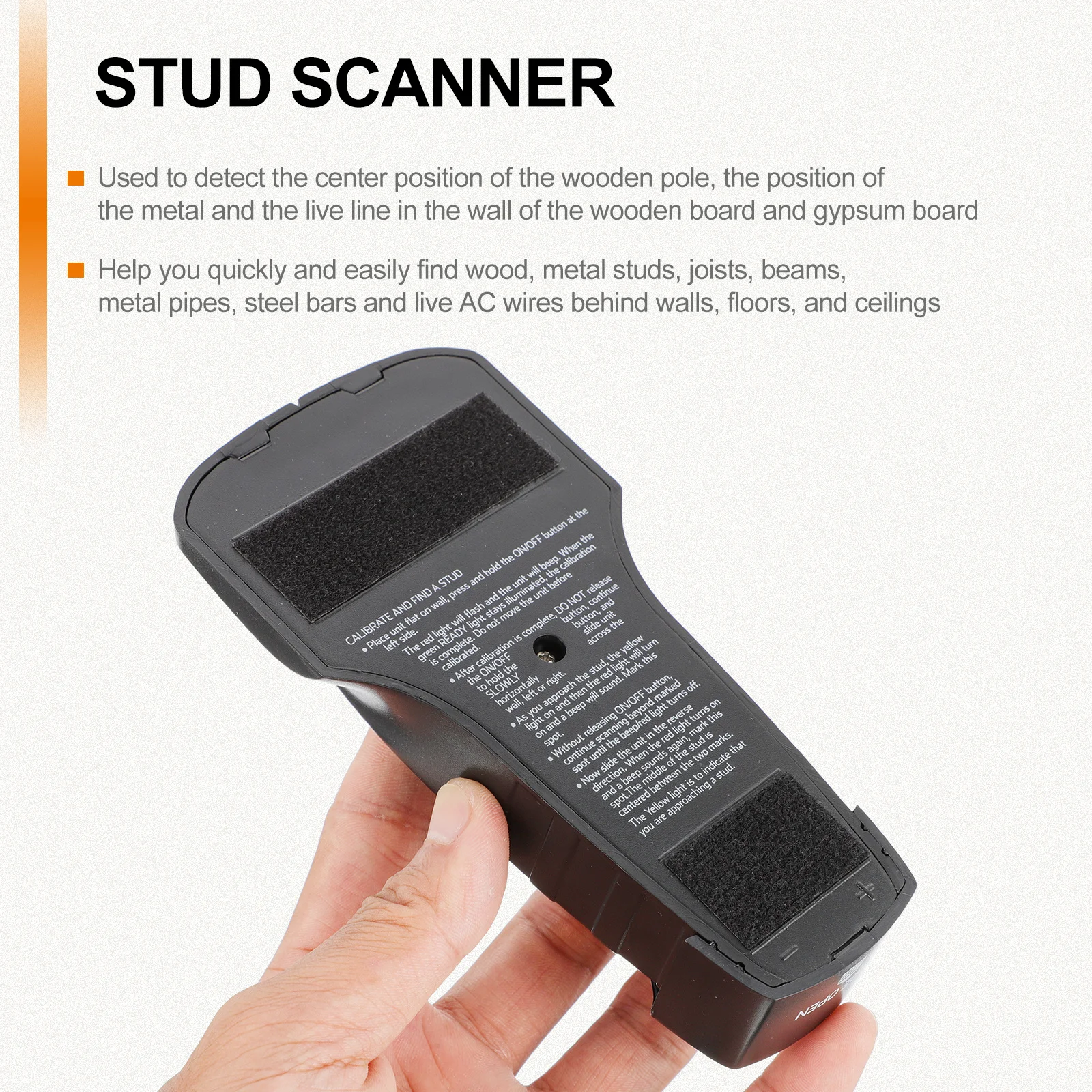 

Wall Scanner Metal Sensor for Studs Beams Wires in Home Office Workshop Ergonomic Design Finder Wall Scanner
