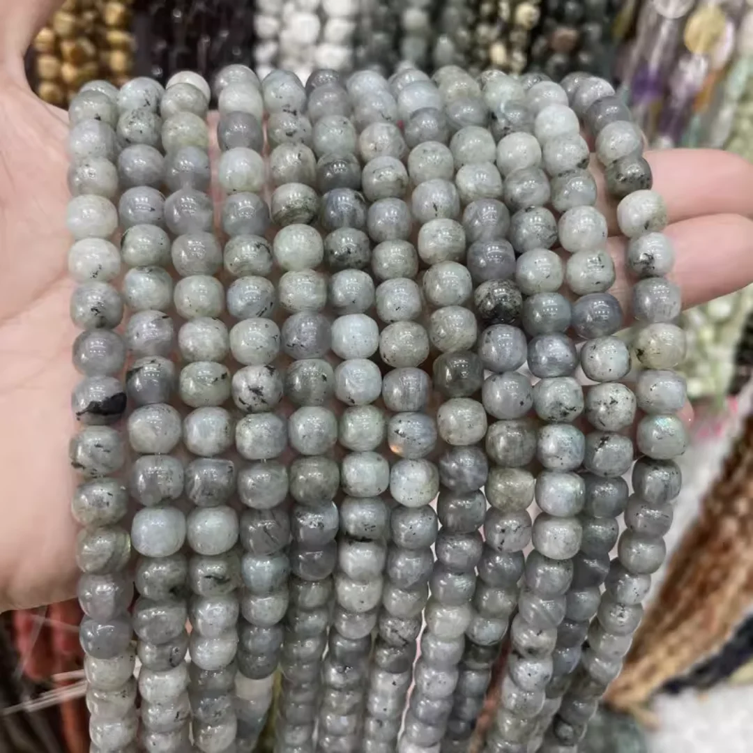 4/6/8/10mmm Labradorite Round Beads, Natural Round Semi Precious Stone Smooth Labradorite Round Beads, for making DIY jewelry view 3