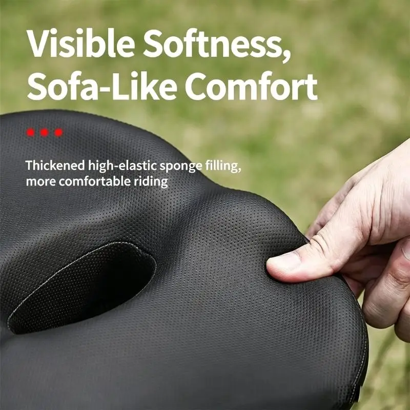 Bike for Casual Cycling and City Travel, Wide Support Profile with Center Relief Channel and Base Mount Form 4XBB
