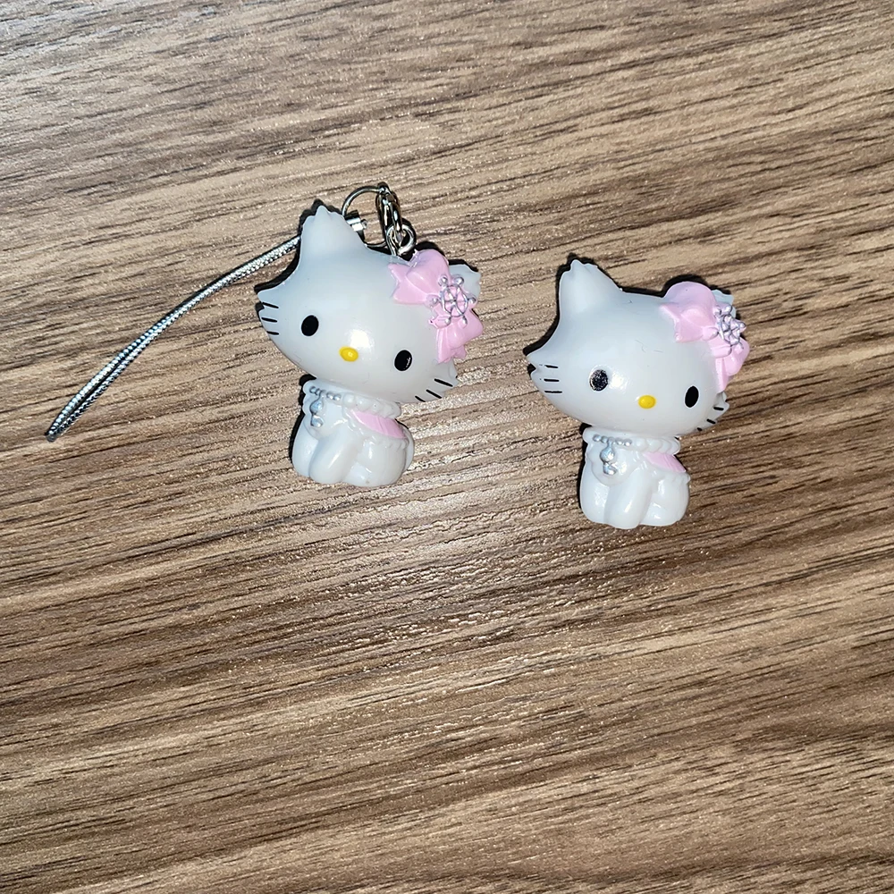 

4 см брелок аниме Sanrio фигурка Hello Kitty Cat ElvesDoll Kawaii украшения «сделай сам» рождественские подарки для предложения для девочек и детей