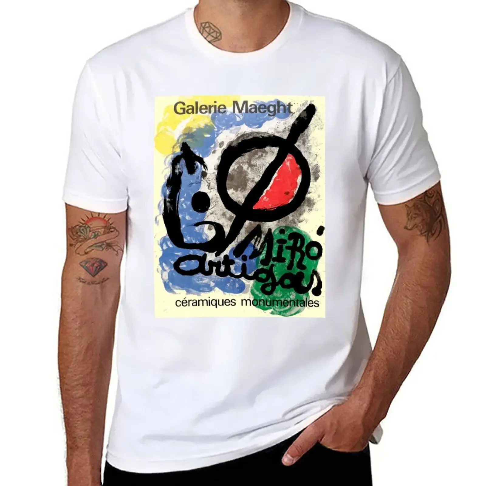 GALARIE MAEGHT : Vintage 1963 Art Advertising Print T-Shirt Aesthetic clothing mens champion t shirts