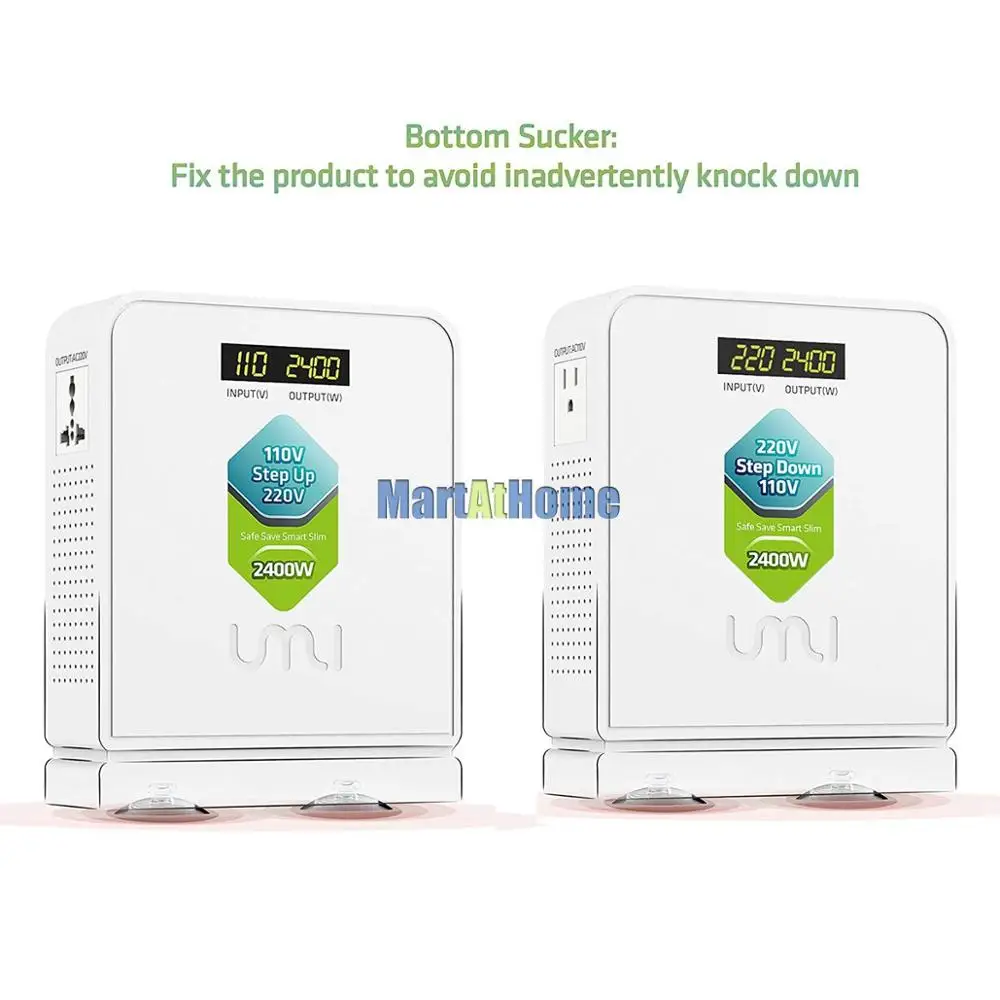 2400W Voltage Converter Travel Transformer 220V To 110V Step Down /110V To 220V Step Up