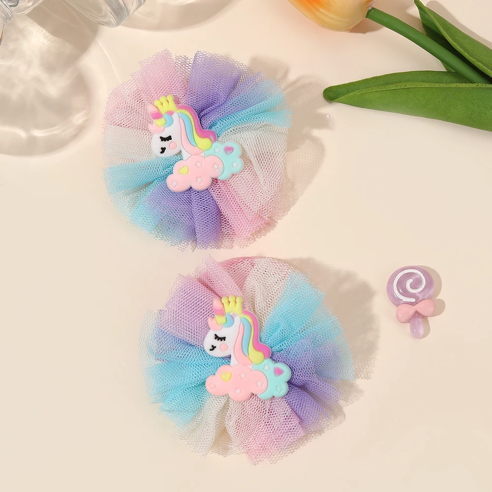 2Pcs Cartoon Unicorn Hair Tie - Hair Net Invisible ulasan dan harga