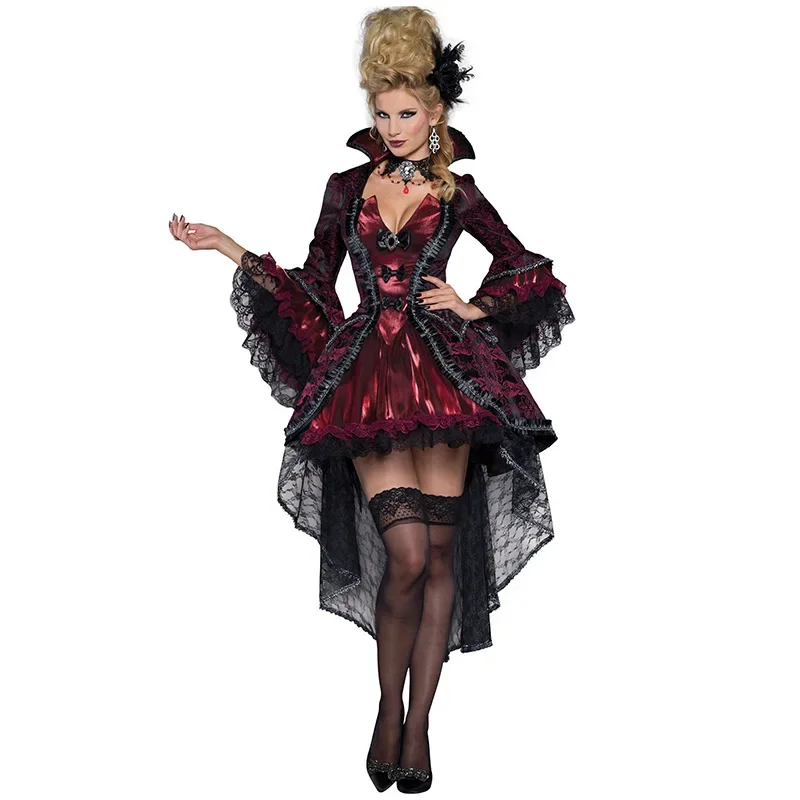 Halloween Carnival Vampire Earl European Noble Court Costume Costumes  For Women Cosplay