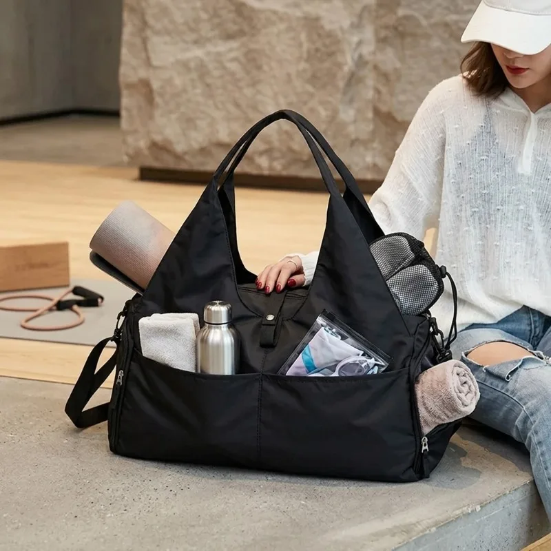 

Yoga Mat Bag Women Gym Fitness Handbags Training Sac De Sport Swimming Travel Duffle Bags Dry Wet Separate Sports Shoulder Bag
