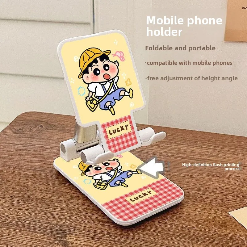 Crayon Shin-chan cartoon Phone Stand Kawaii Home Office desktop Lift Adjustable Multifunction Stand Anime Merchandise Wholesale