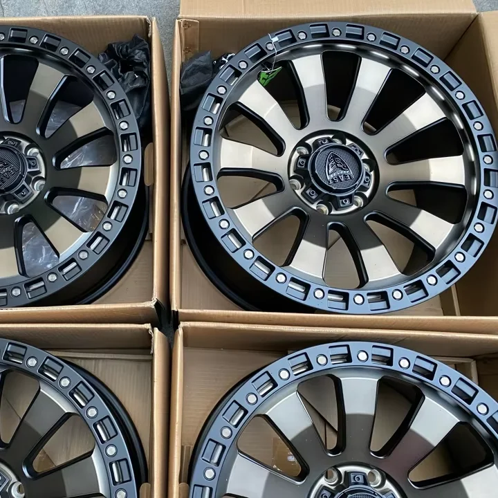 تسليم المصنع مباشرة عجلات BEAST للطرق الوعرة 6*139.7 أكياس 17 18 0 بوصة إطارات السيارة الدوارة محور العجلة 4x4 جنوط سبيكة لاقط جيه