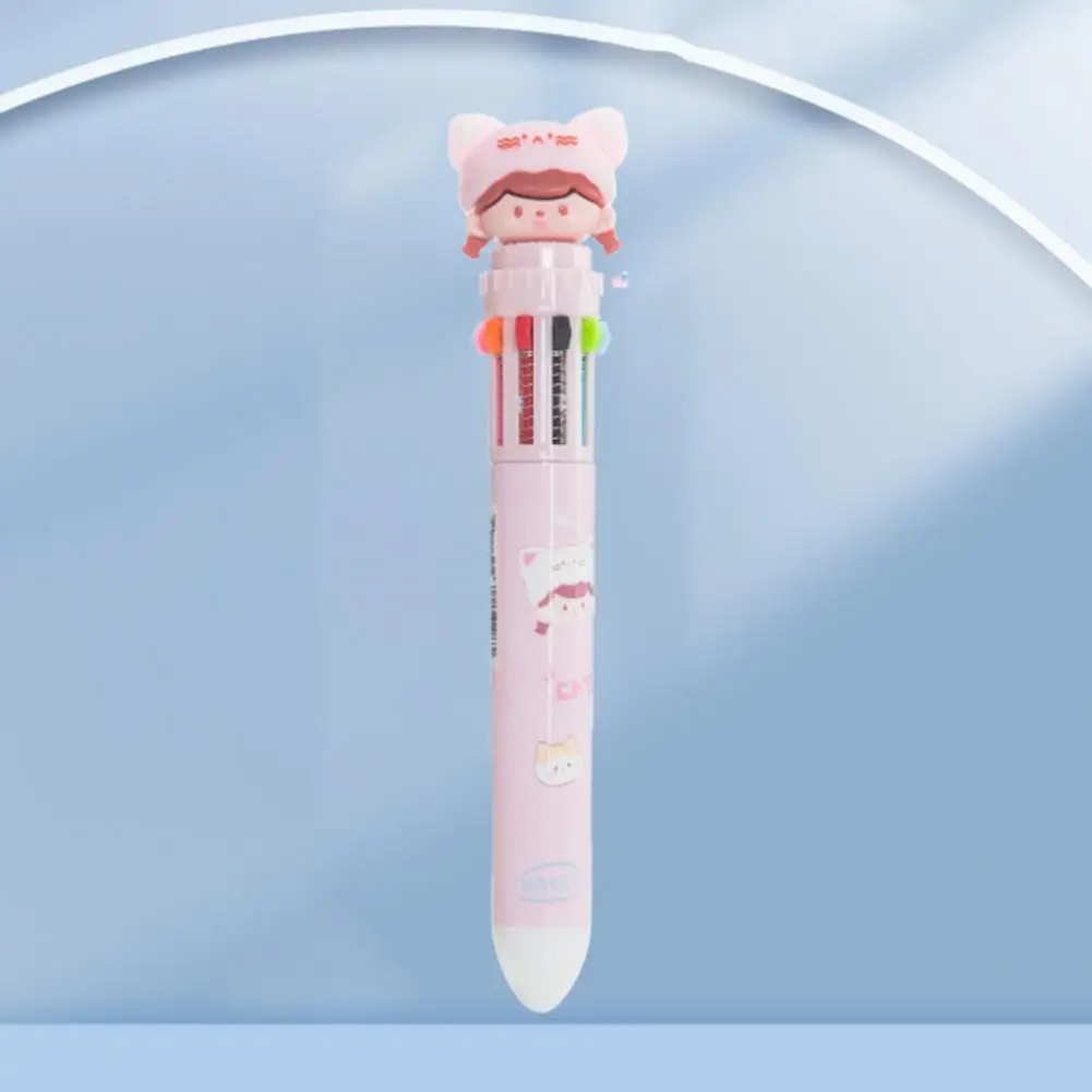 Smooth Writing Lightweight Cartoon Bear Ten-color Stationery Color Pen School Supplies