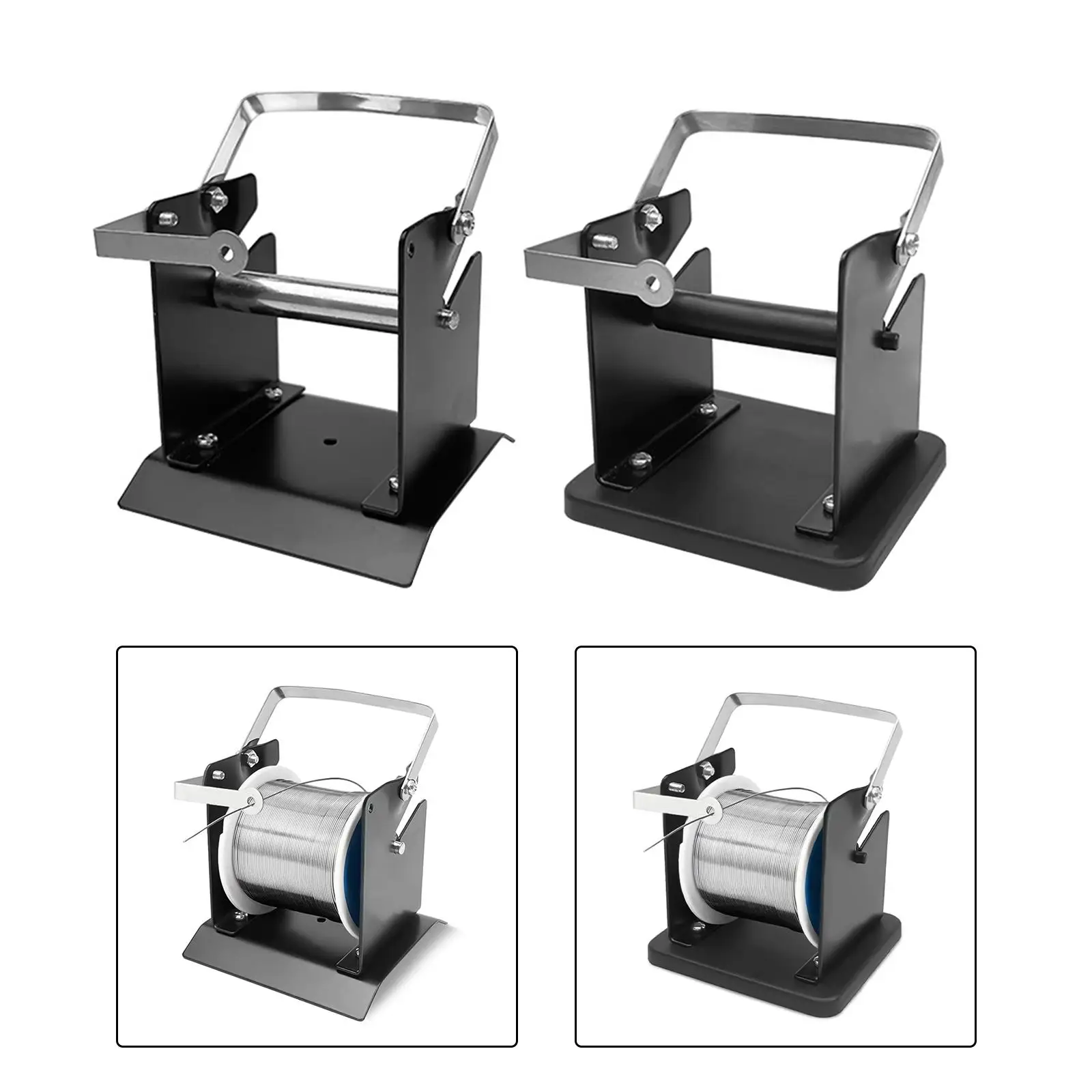 Solder Wire Stand Tin Management Spool Feeder Portable Tin Wire Frame Roll Holder Reel Dispenser for Production Line Maintenance