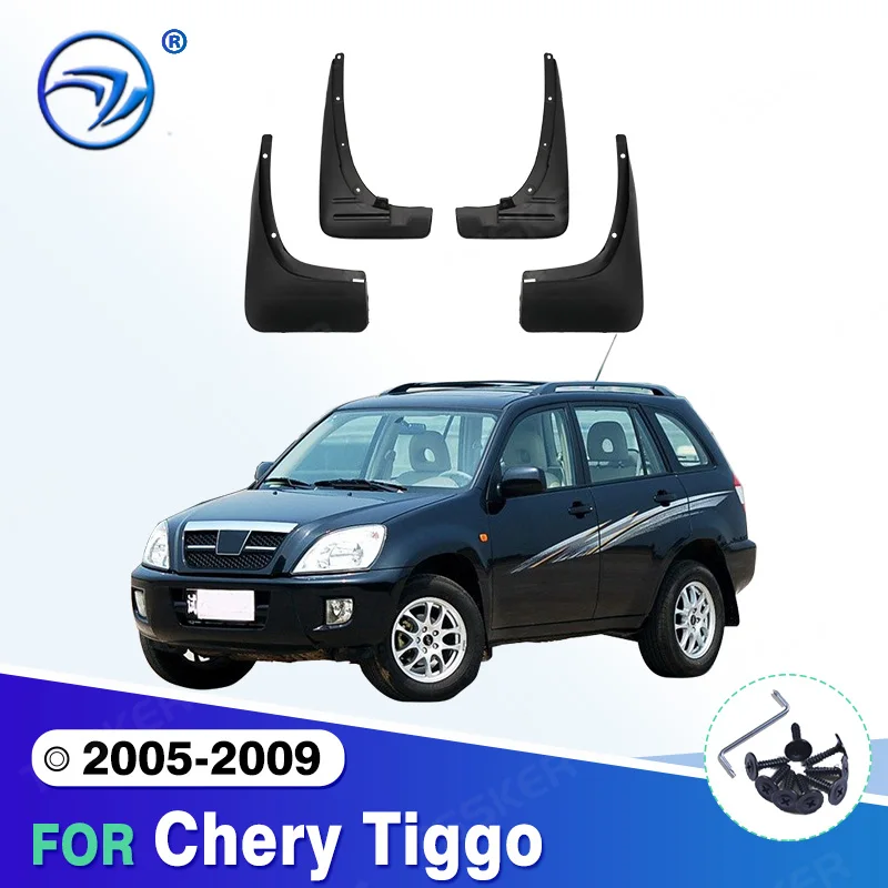 For Chery Tiggo 2005 2006 2007 2008 2009 Fender Mudguard Mud Flaps Guard Splash Flap Mudguards Car Accessories