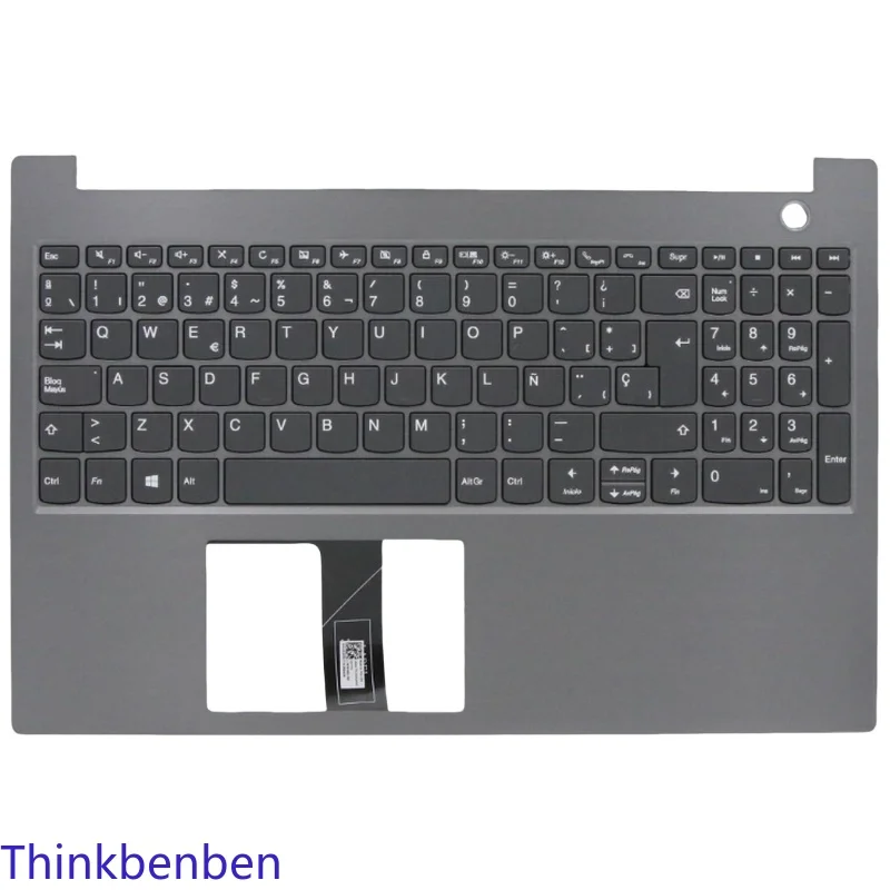 

SP Spanish Keyboard With Mineral Gray Upper Case Palmrest Shell Cover For Lenovo ThinkBook 15 IML IIL Laptop 5CB0W45354