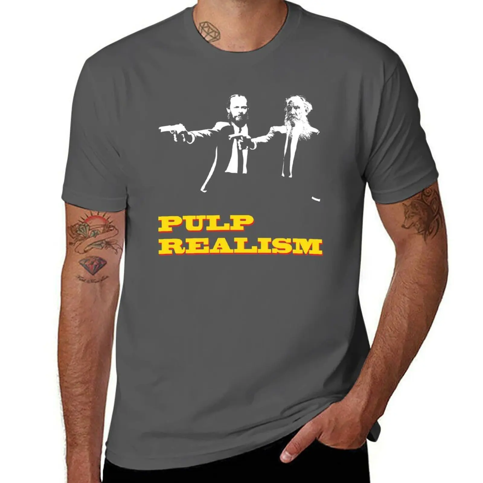 

Tolstoy and Dostoevsky T-Shirt Basic Daily Outfit Short Sleeve Tee
