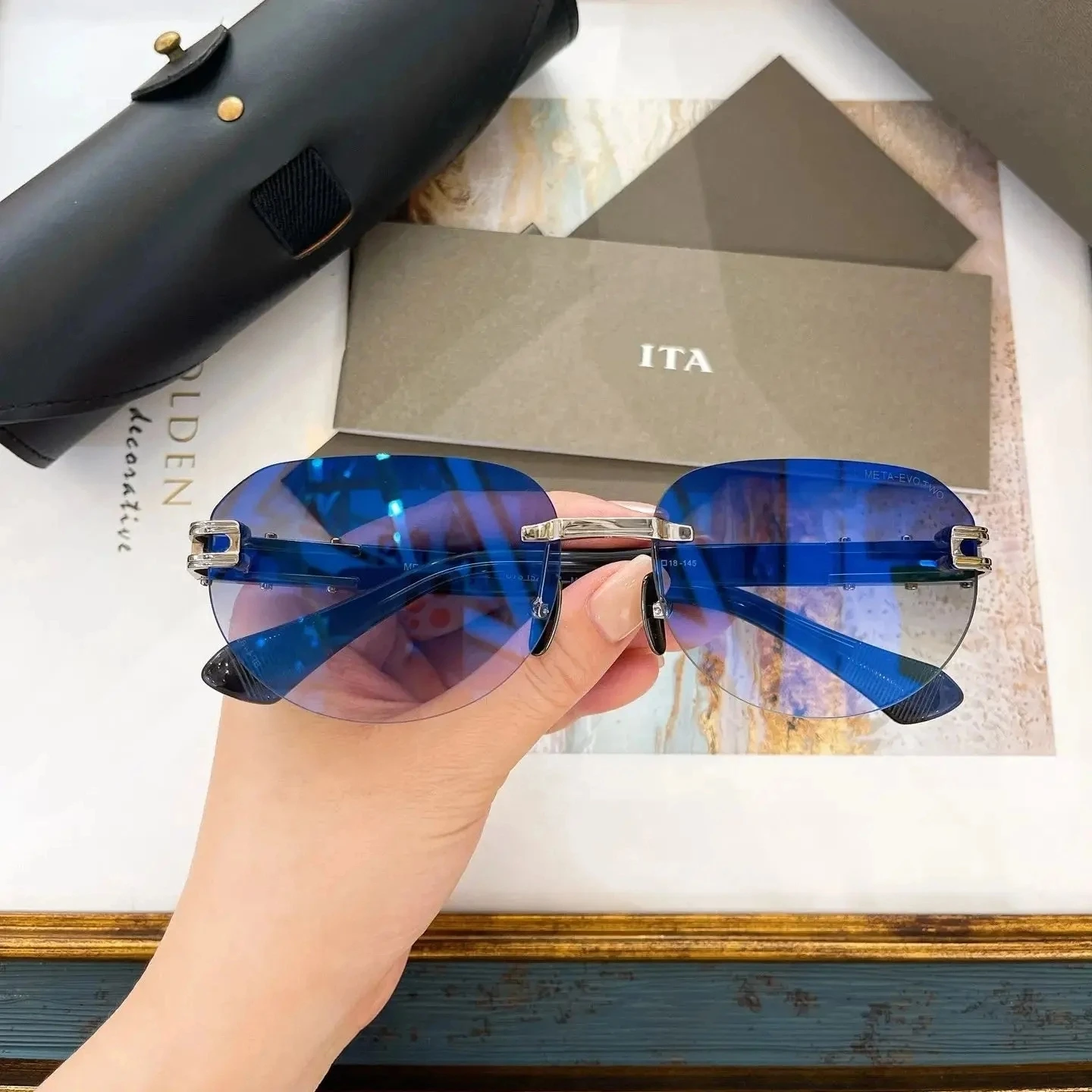 

New RETRODITA DTS152 Oversized Leisure Stylish Luxury Polarized Womens Sunglasses Classic Driving Anti-Glare Men's Sun Glasses