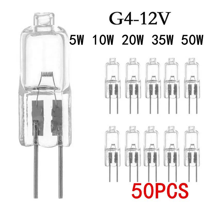 Bulk Pack G4 12V Halogen Bulbs 5W-50W JC Bi-Pin Warm White LED Replacement Capsule Lamp for Lighting - 10/20pcs