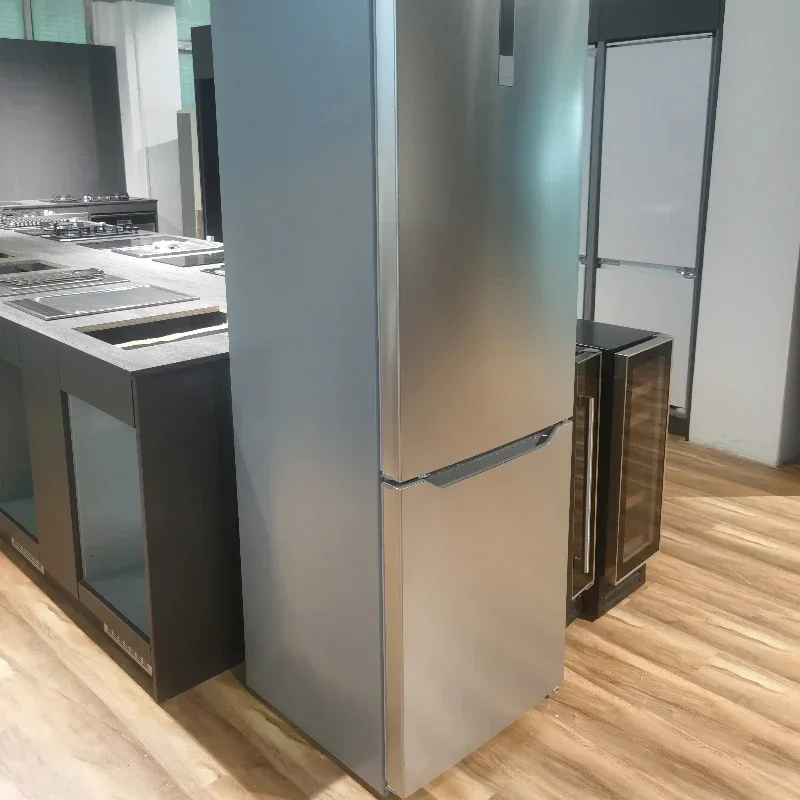 310L freistehender Kühlschrank 224L+Gefrierschrank 86L,Silber