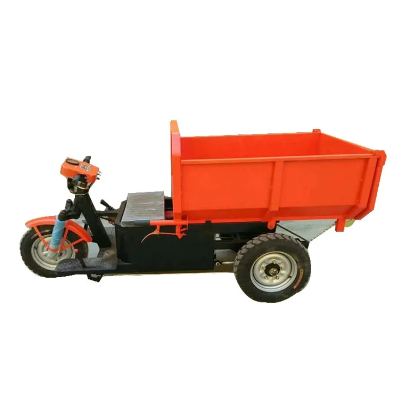 

Construction site tricycle, electric diesel stone project dump truck