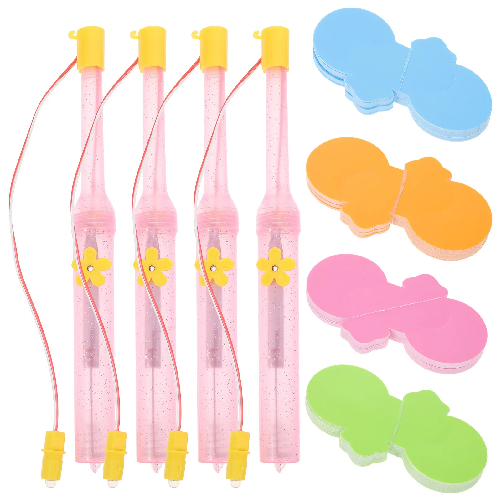 4Sets Chinese Style Flower Lantern DIY Puzzle Kit Handheld for Children Family Bonding Craft Activity Festival Home - view 3