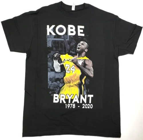 Los Angeles T-shirt LA Legend Black Mamba 8 24 Tee Men's MEDIUM New