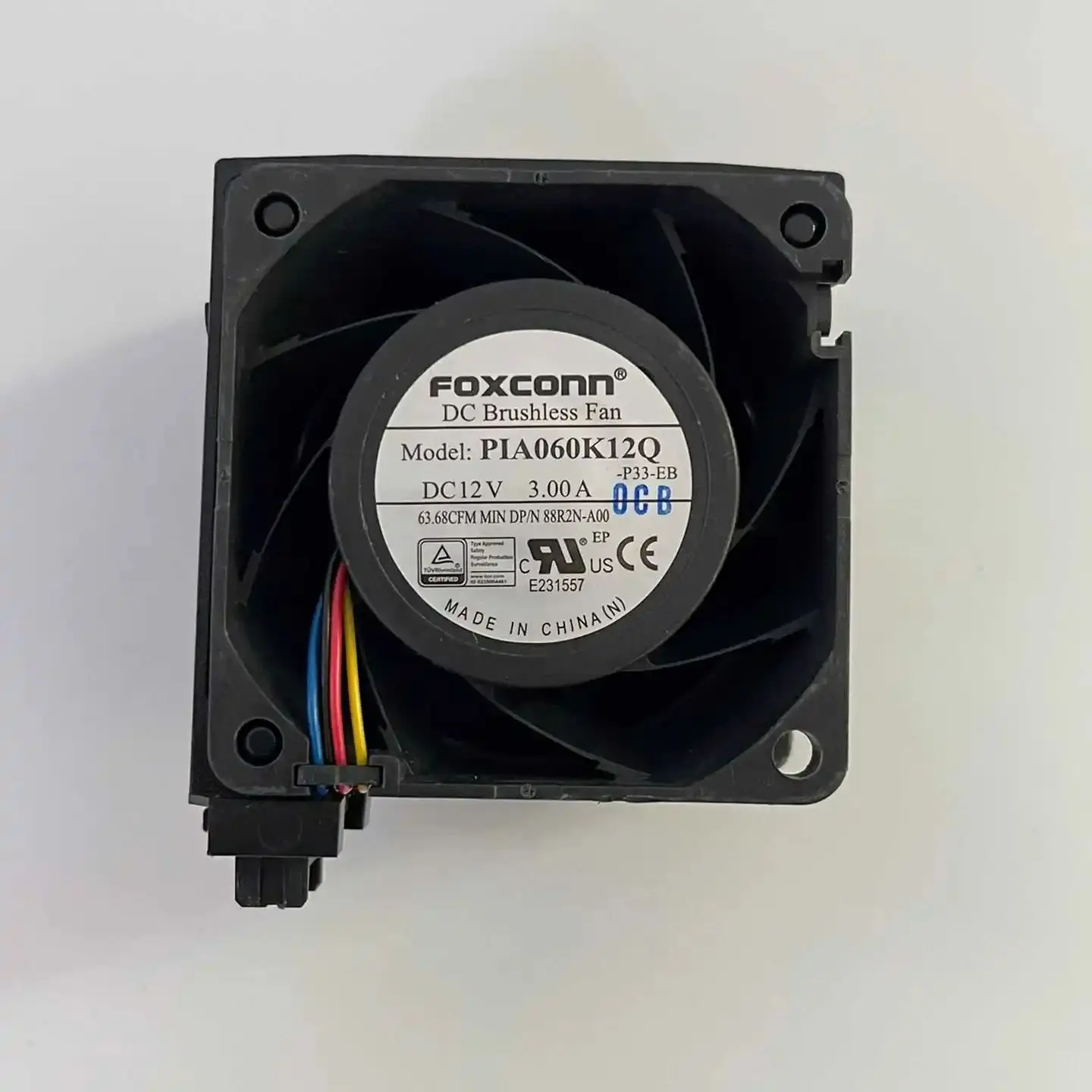 New High Performance Fan DC12V 3.00A For Dell R750 R750xs XD7N7 0XD7N7