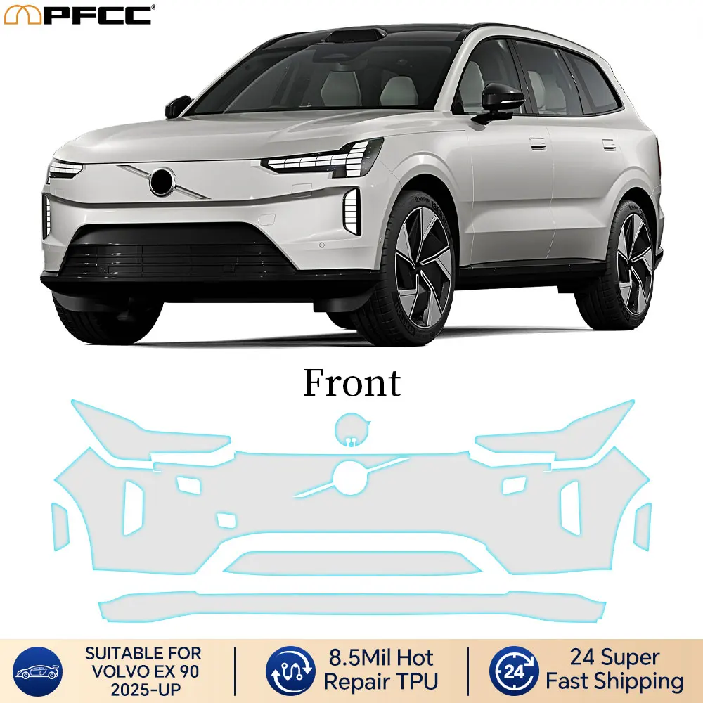 

For Volvo EX90 2025 TPU Paint Protection Film Car Body Kit Sticker Anti-scratch Repair Protective Transparent PPF Accessories