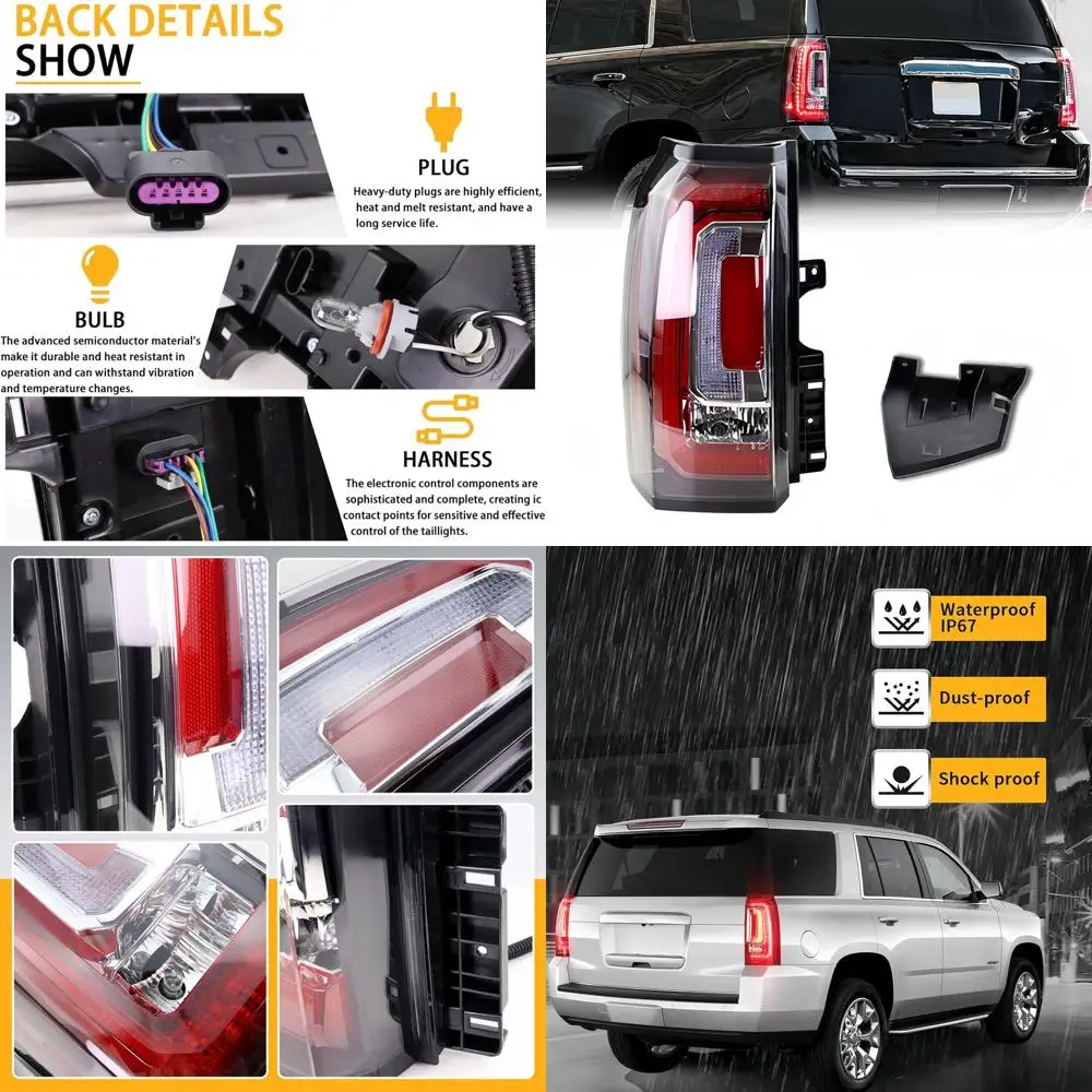 

2015-2020 GMC Yukon/Yukon XL Denali LED Tail Light Assembly, Driver Side, Replaces GM 28002688453624223380459