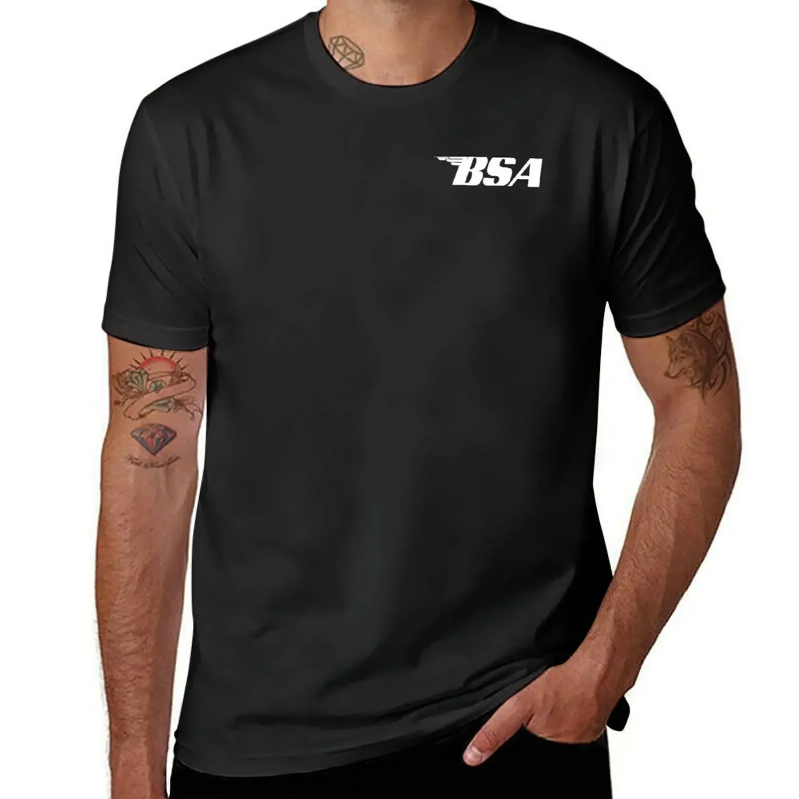 

BSA motorcycle logo T-Shirt designer shirts animal prinfor boys tshirts for men