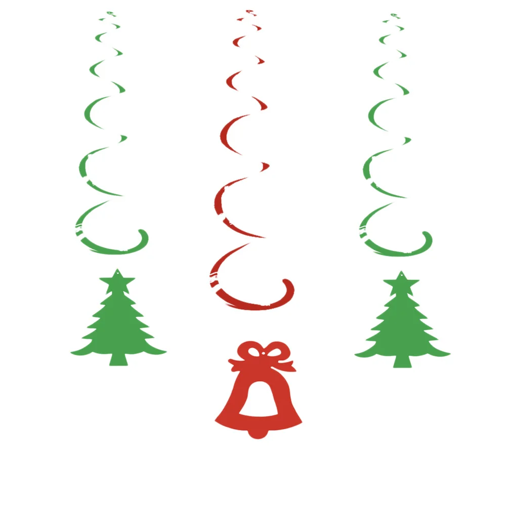 

12Pcs Hanging Swirl Decorations Sequined Spiral Party Ceiling Streamers Photo Backdrop for Christmas Wedding Birthday Festival