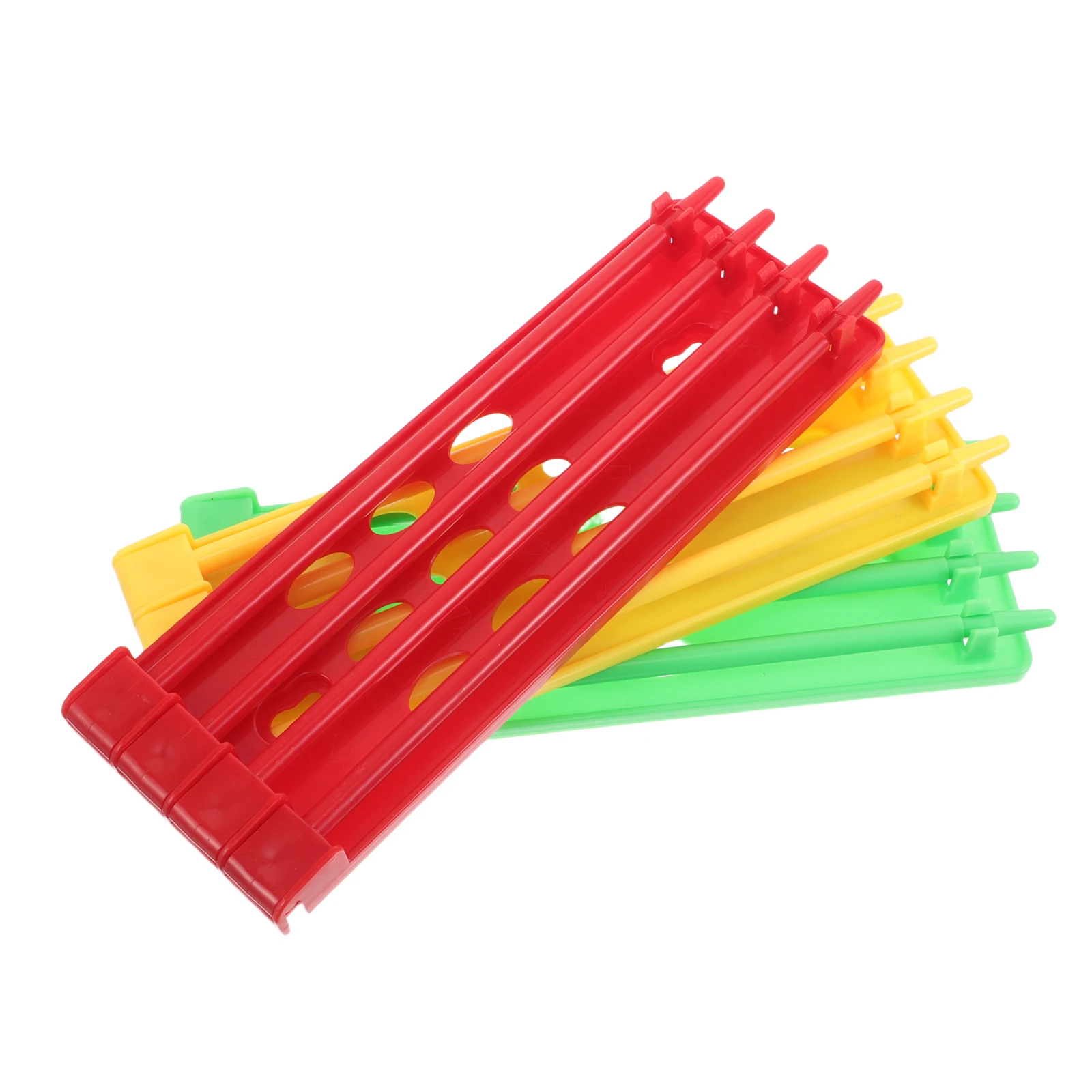 

3Pcs Pigeon Leg Band Holder Plastic Multicolor Racing Ring Organizer Hanging Rack Foot Rings Storage Frame Bird Leg Rings Holder