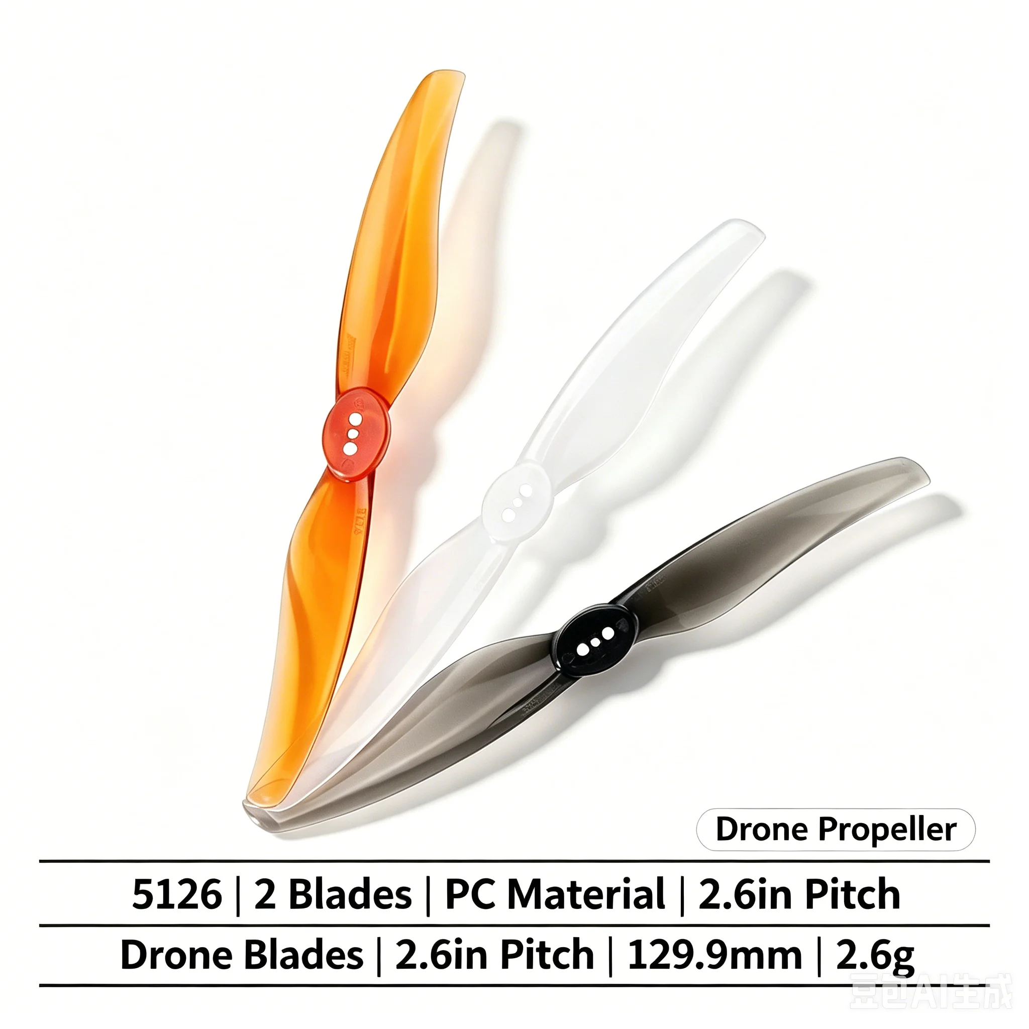 NEW 6-16Pairs /12-32pcs Gemfan 5126Propeller 5 inch 2 Blade CW CCW Props High Efficiency RC Helicopter FPV Accessory Spare Parts view 4