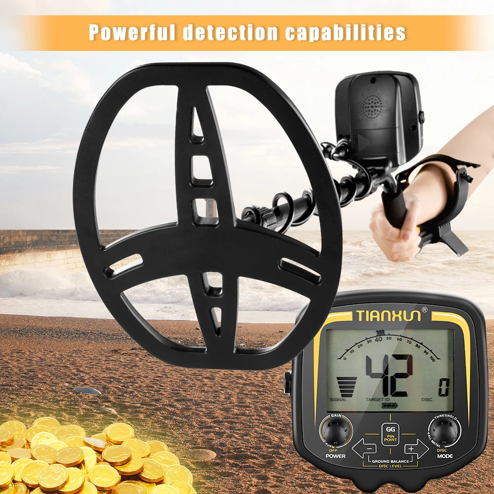 High PerformanceTX-850 Gold Metal Detector Professional  Underground Treasure Hunter TX850 LCD Screen Display Super Stable Modes