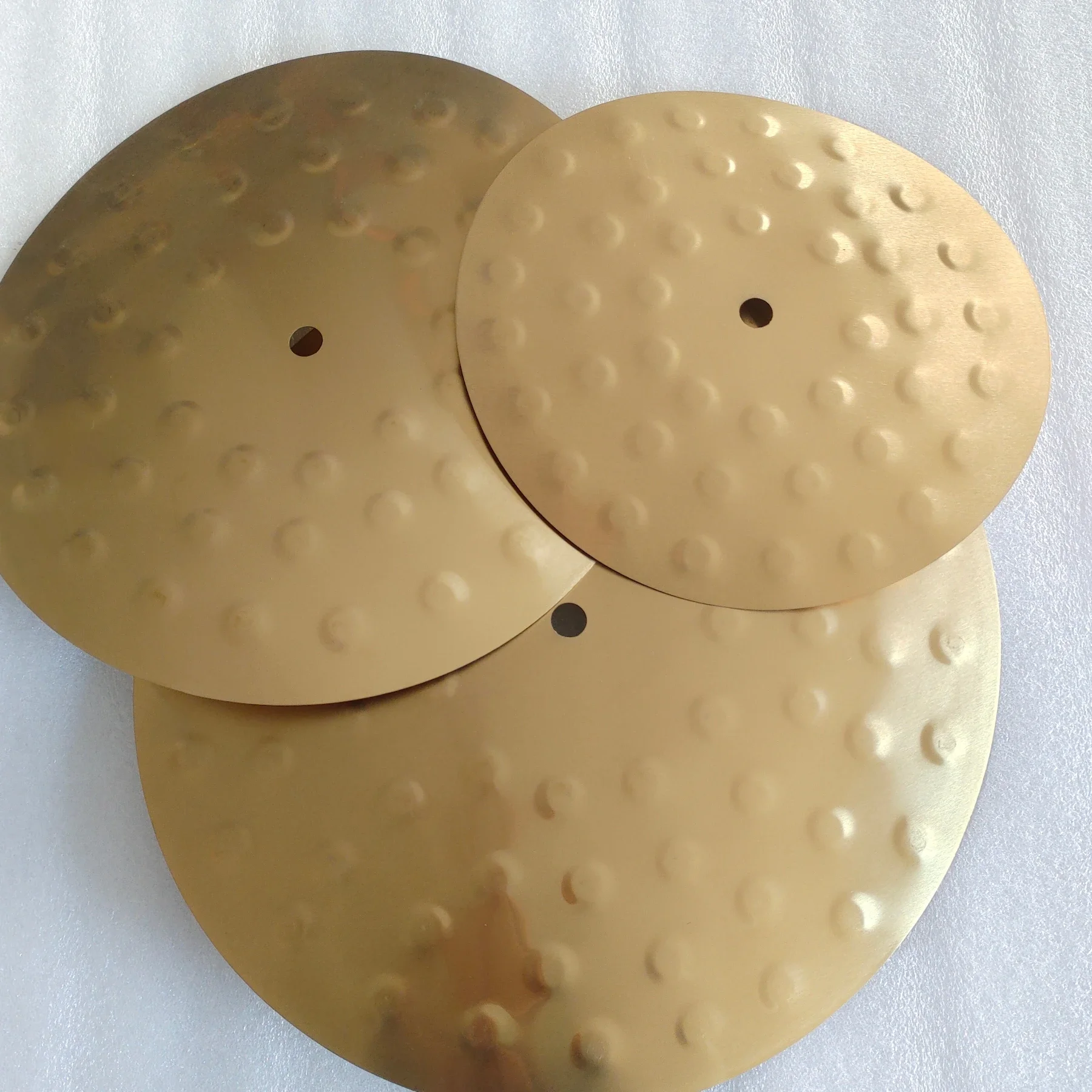 11 13 15 inch Set Gold Color Clap Stacks Cymbals