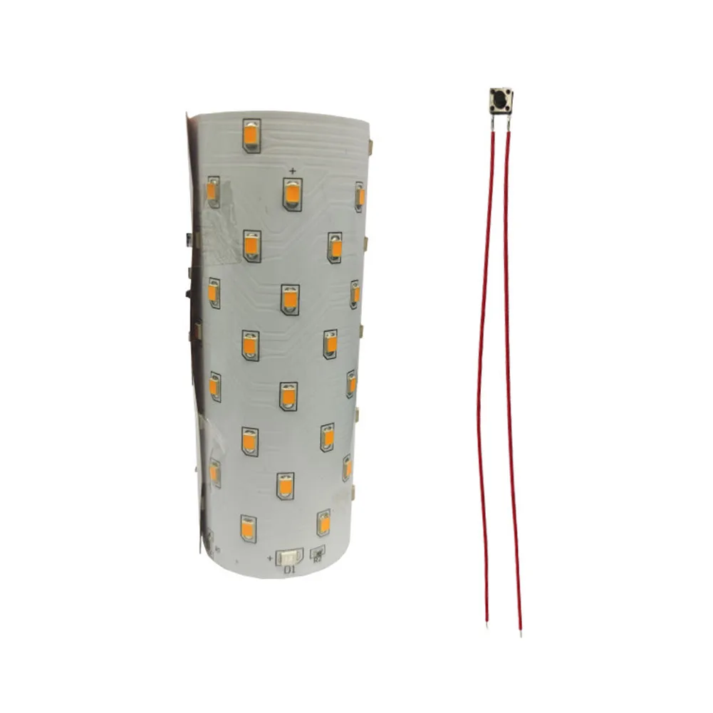 3.7V Circuit Board Flexible 51 LED Flame Light Circuit Board Battery Powered Solar Flame Light Circuit Board Electrical Supplies