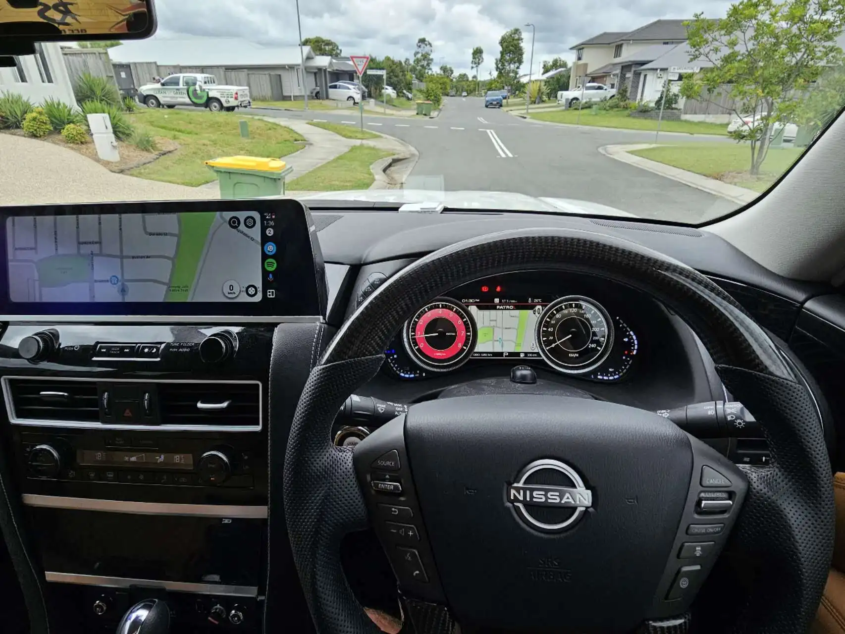 Car Digital Cluster Dashboard For Nissan Patrol Armada 2010-2024 LCD Instrument Speedometer Screen Auto Radio Carplay Head Unit