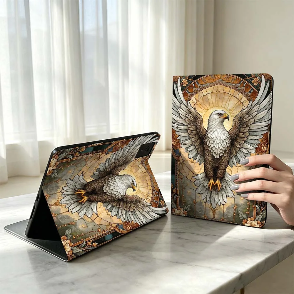 Animal Eagle Beak Pattern For Xiaomi Poco Redmi Pad 8 2 4 C1 6 6S 7 7S SE 9.7 14 11 11.2 Inch Pen Tray Tablet Case Fashion