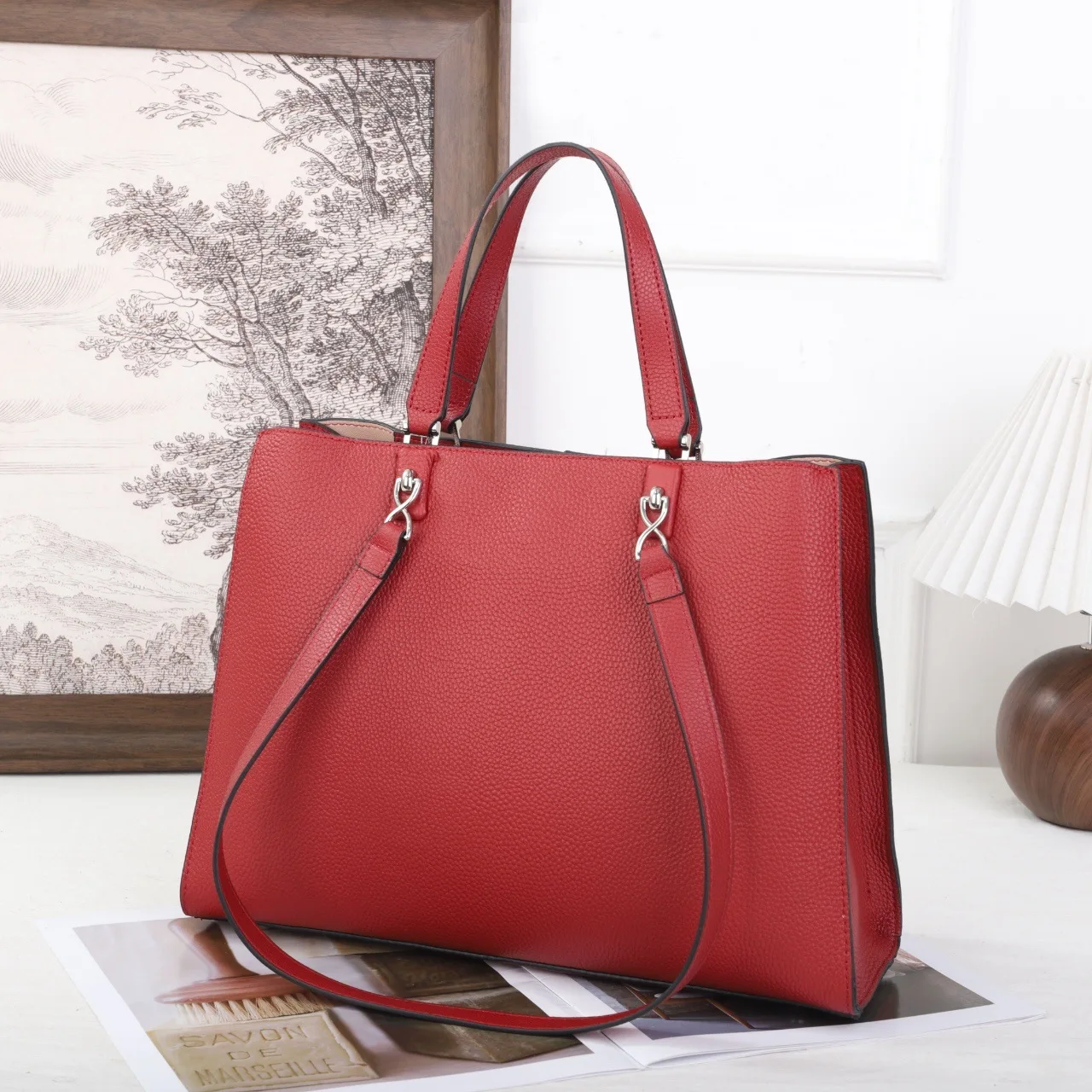 2026 New Cow Leather Top-Handle Bags Young Girls Genuine Leather Handbag Fashion Ladies Tote or Shoulder Bags