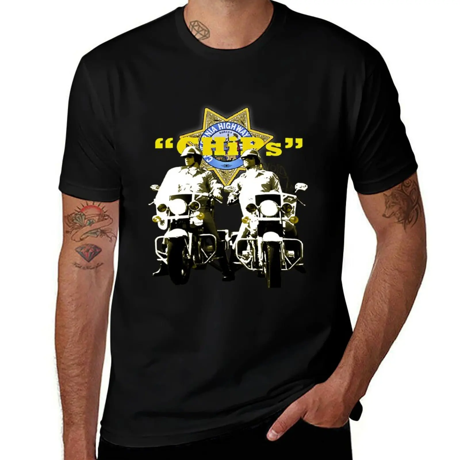 

CHiPs T-Shirt graphic t shirt vintage Louboutins compression shirt men