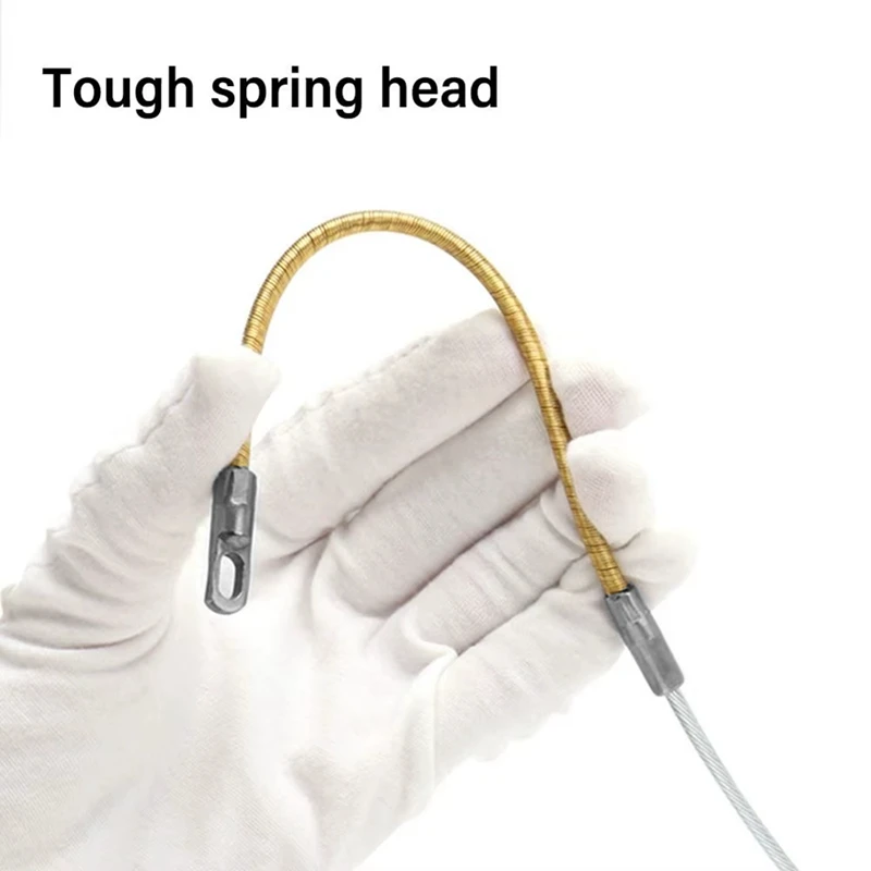 ABSU Electrician Professional Automatic Threader Connector Cable Elastic Threader Repair Fast Cable Puller Auxiliary Tool